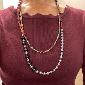 Stefanie Wolf 60” 7 ways to wear beaded necklace